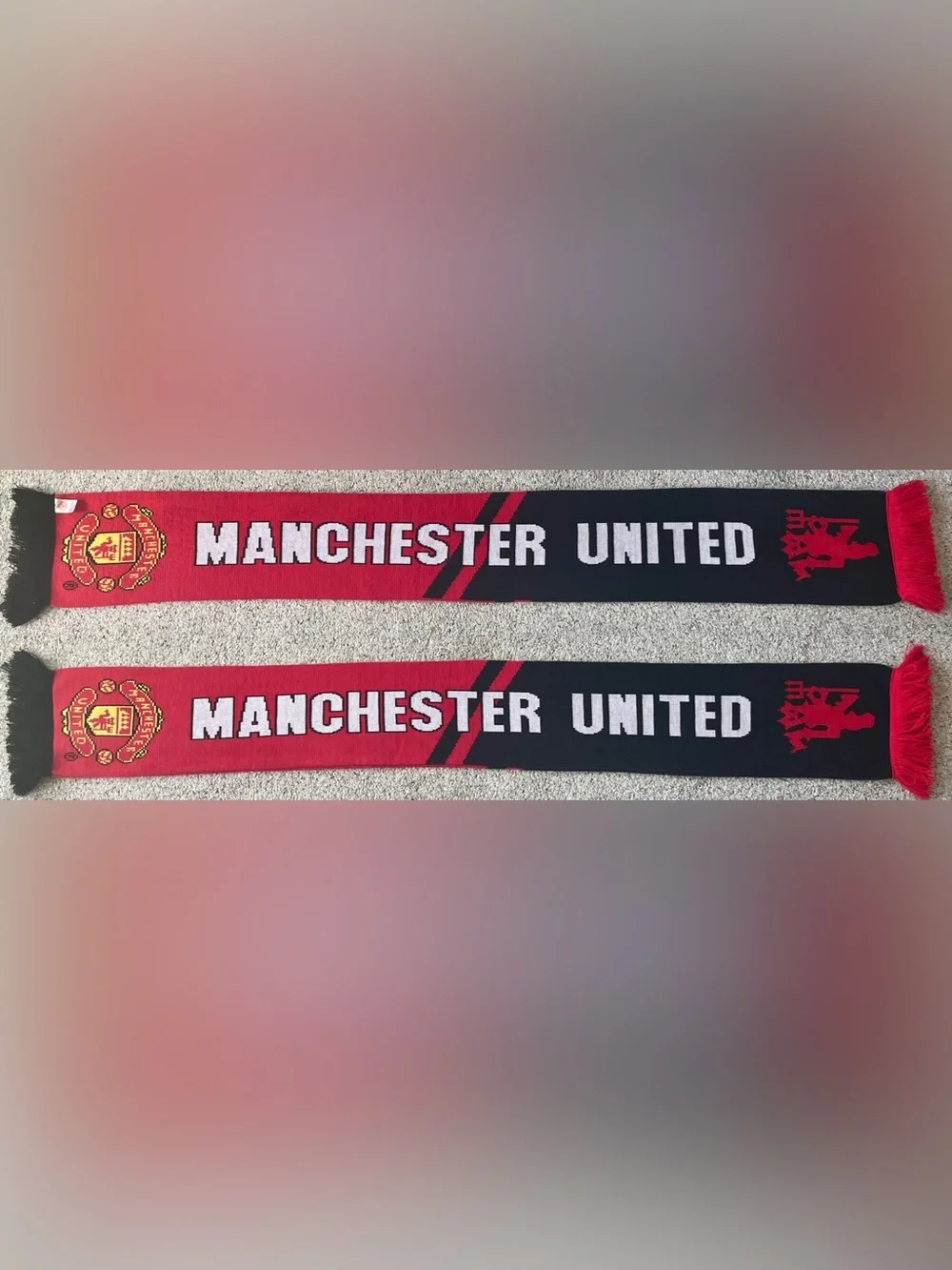 Manchester United Red Devil Premier League Soccer Scarf